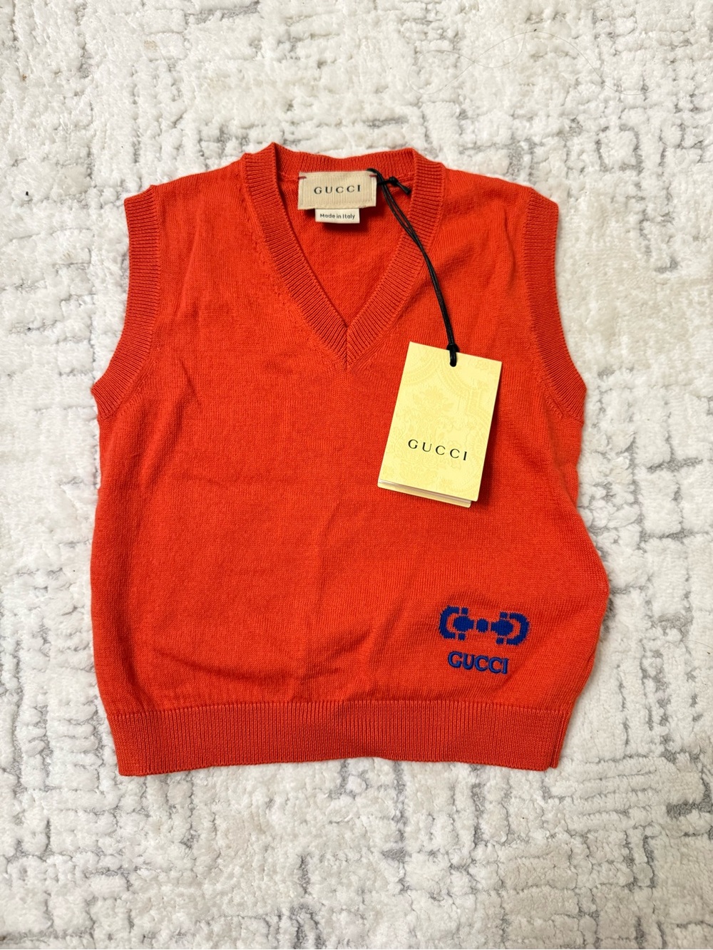 NWT Gucci Kids Knit Sweater Vest – 12/18 Months